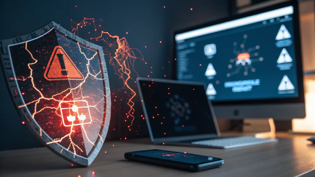 Escudo que marca un warning/error