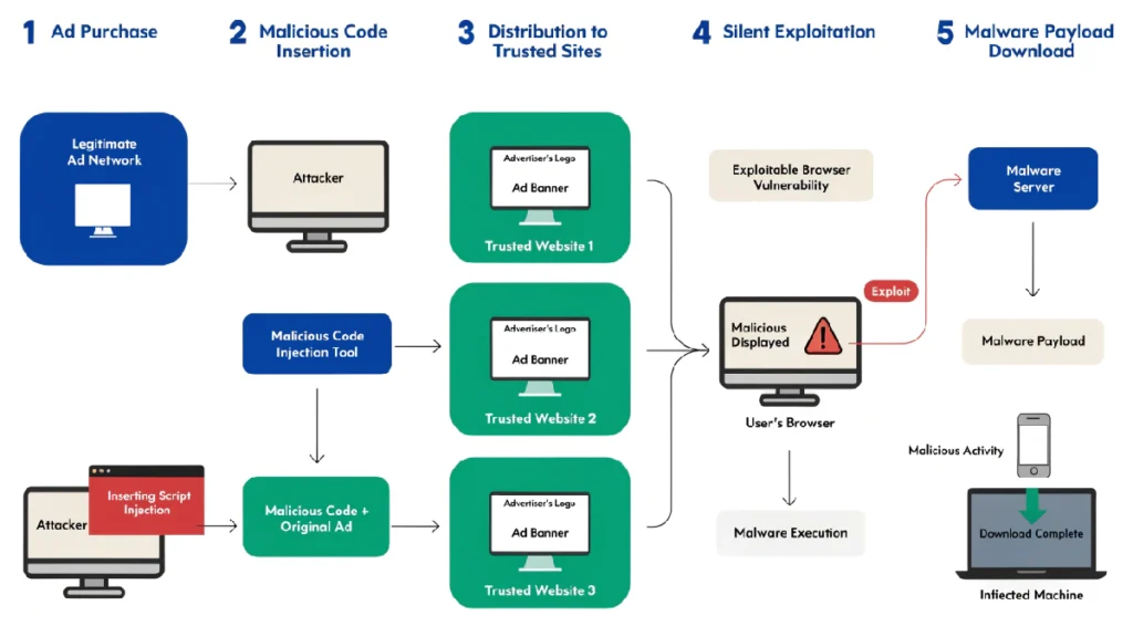 Foto de como funciona el malvertising