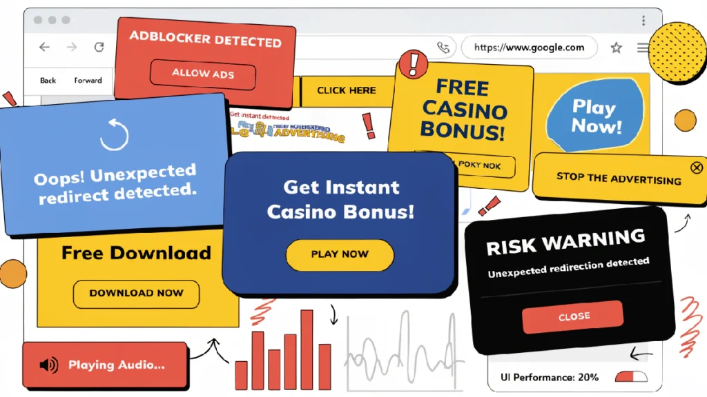Foto Señales de malvertising