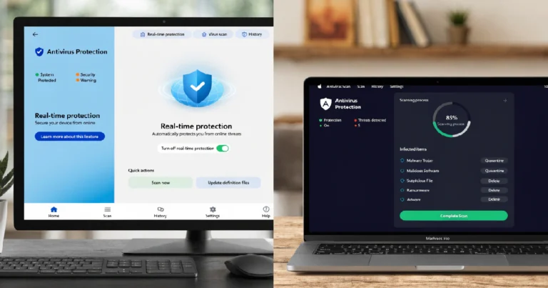 Foto proteger antivirus